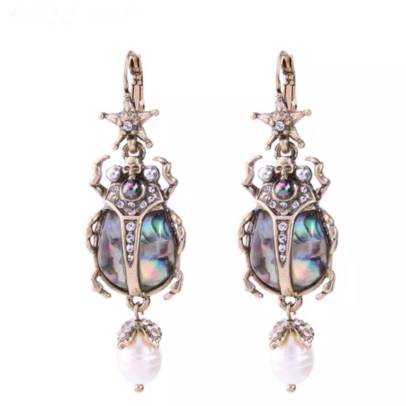 Jewelry - Glam Beetle Earrings